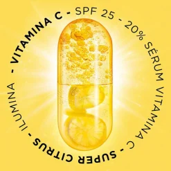 Skin Active Sérum Crème Vitamine C 2en1 Booster d'Éclat