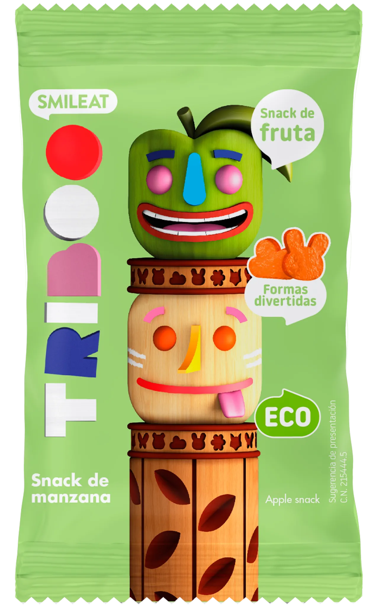 Snack de pomme biologique