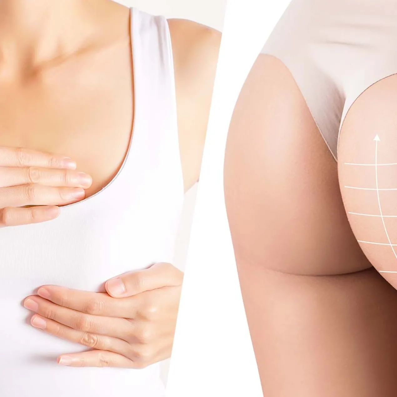 Soin hydratant pour fesses et poitrine