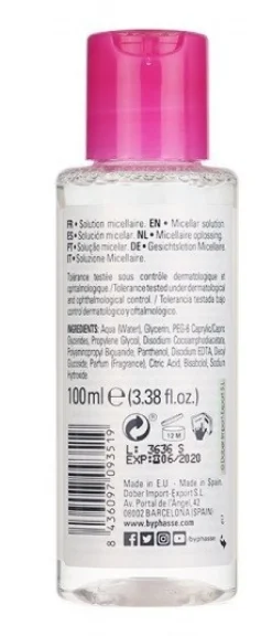 Solution micellaire démaquillante Peaux Sensibles