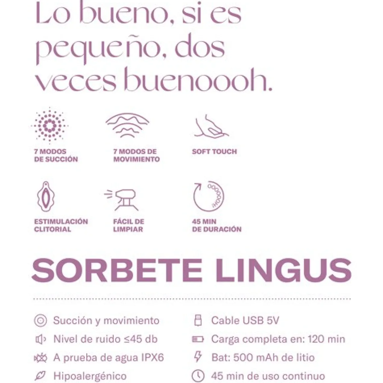 Sorbet Lingus Rose Suceur
