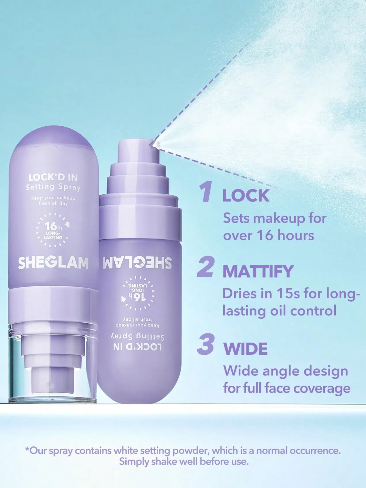 Spray fixateur matifiant Lock'D In Setting Spray