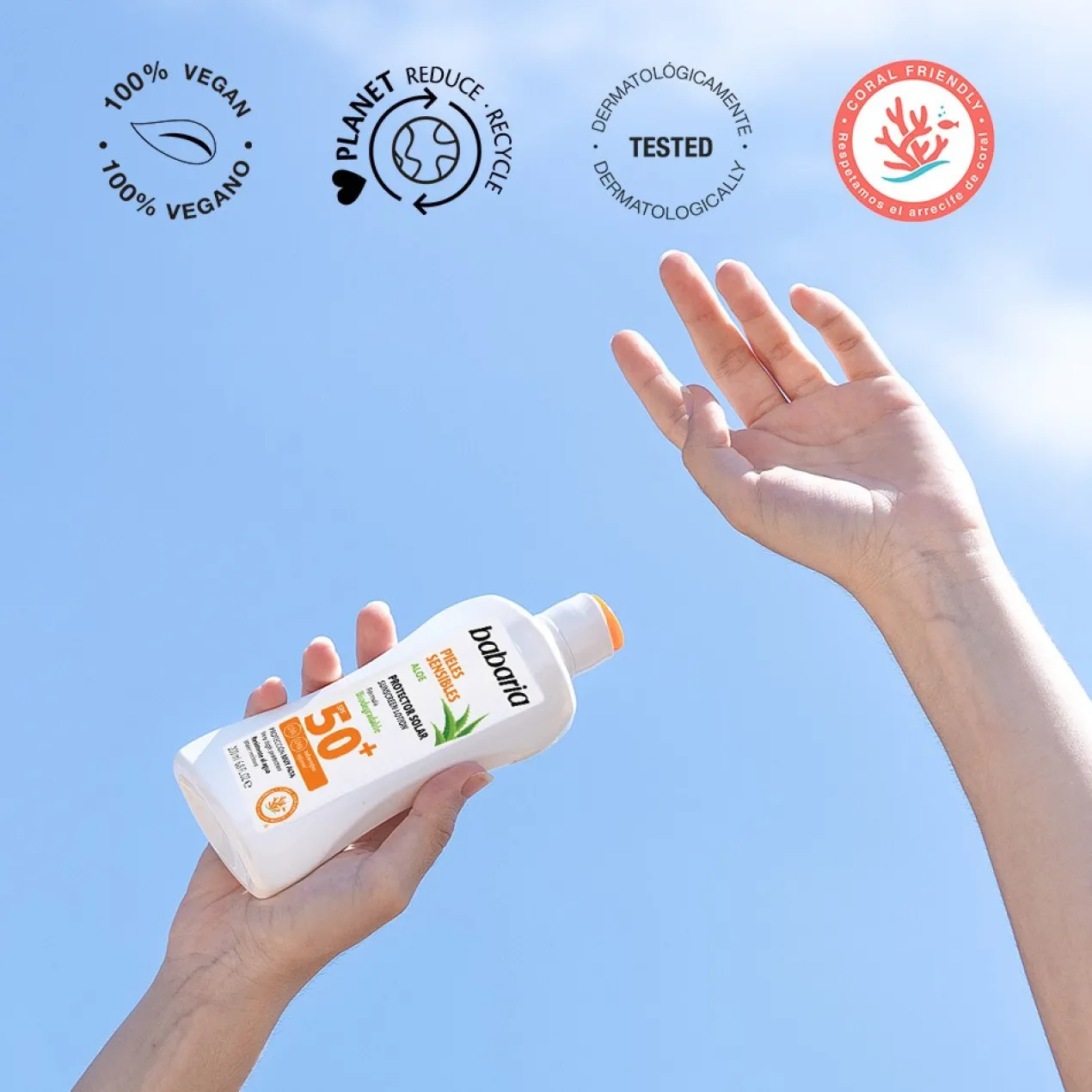 Spray solaire protecteur pour peaux sensibles
