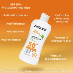 Spray solaire protecteur pour peaux sensibles