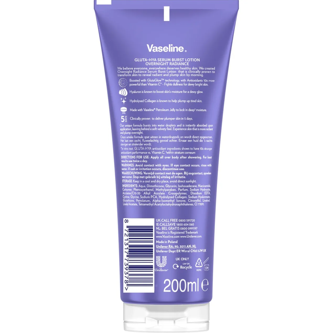 Sérum corporel Gluta-Hya Overnight Radiance