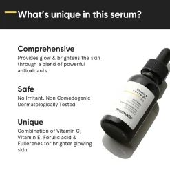 Sérum Visage Vitamine C + E + Acide Férulique 16%