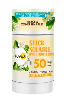 Stick Solaire Protecteur Visage au Monoï SPF 50