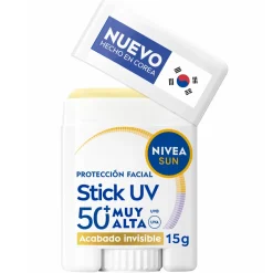 Stick solaire visage SPF50+ toucher soyeux