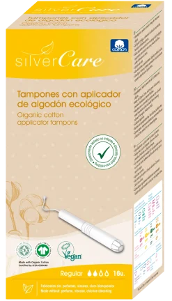 Tampon en Coton Bio Régulier avec Applicateur