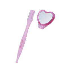 Tondeuse à sourcils brosse et miroir