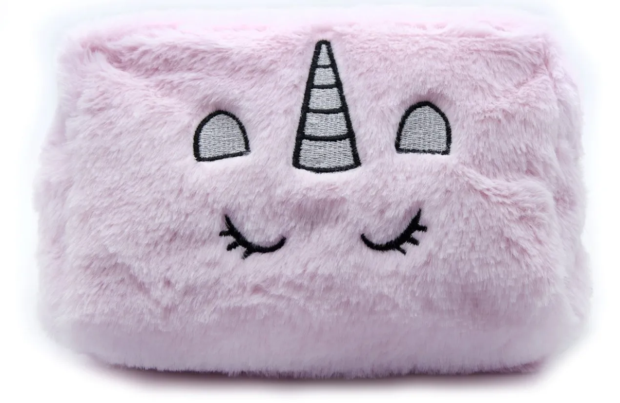Trousse en fourrure licorne