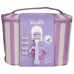 Trousse Venus Comfortglide Rasoir + Recharges + Support Douche