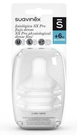 Tétine physio-logicale SX Pro Silicone Flux Moyen 6 m+