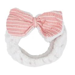 Turban de bain nœud rayé