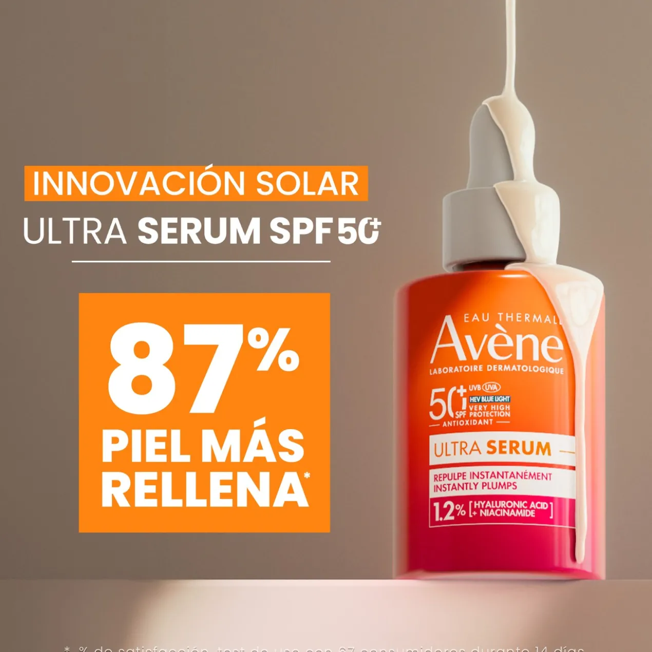 Ultra-sérum SPF50+ effet repulpant immédiat