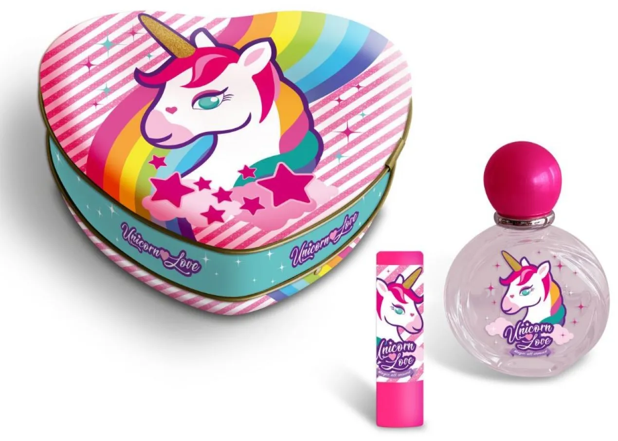 Unicorn Love Coeur Métal EDT + Rouge à Lèvres
