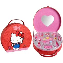 Valisette ronde de maquillage Hello Kitty