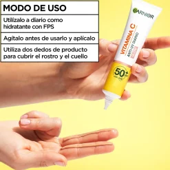 Vitamine C Fluide Anti-Taches Anti-UV Quotidien Effet Glow SPF50+