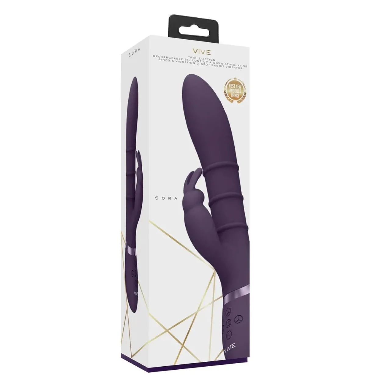 Viva by Shots Sora Up & Down Bunny Vibromasseur avec Anneaux Vibrants