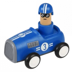 Voiture de Course à Pousser Bleue