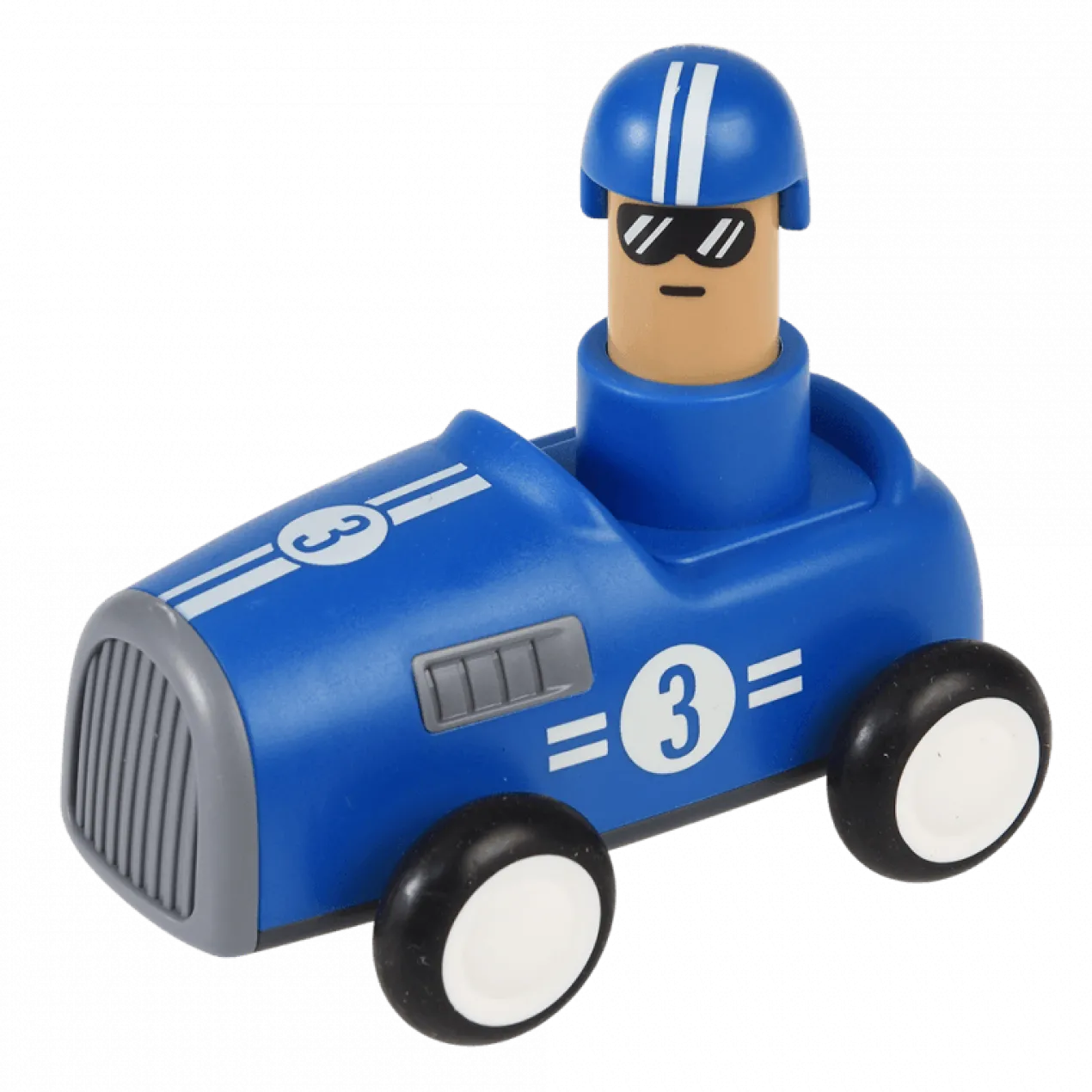 Voiture de Course à Pousser Bleue