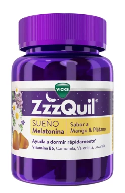 ZZZQUIL Natura Gummies Mangue & Banane Aide au sommeil